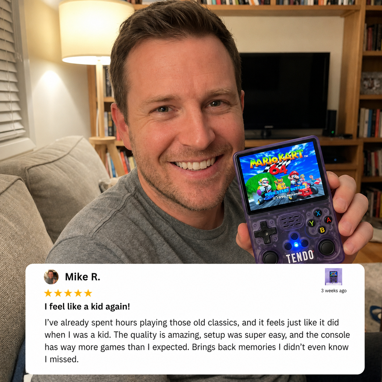 Retro handheld game console