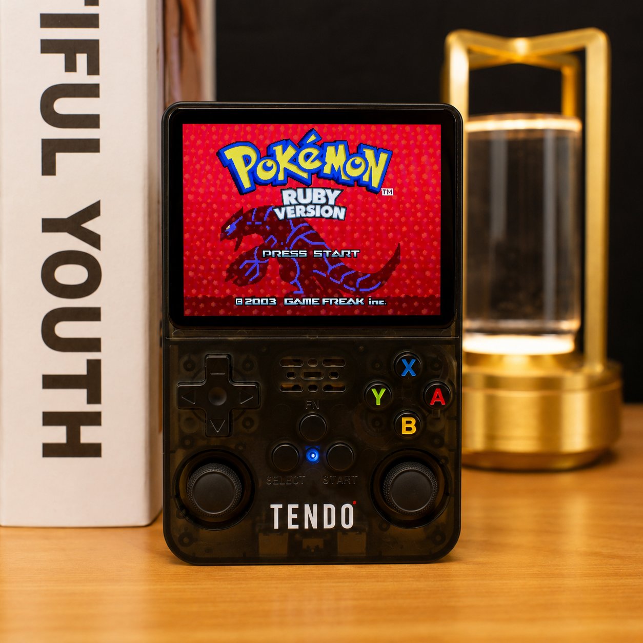 Handheld retro gaming console display